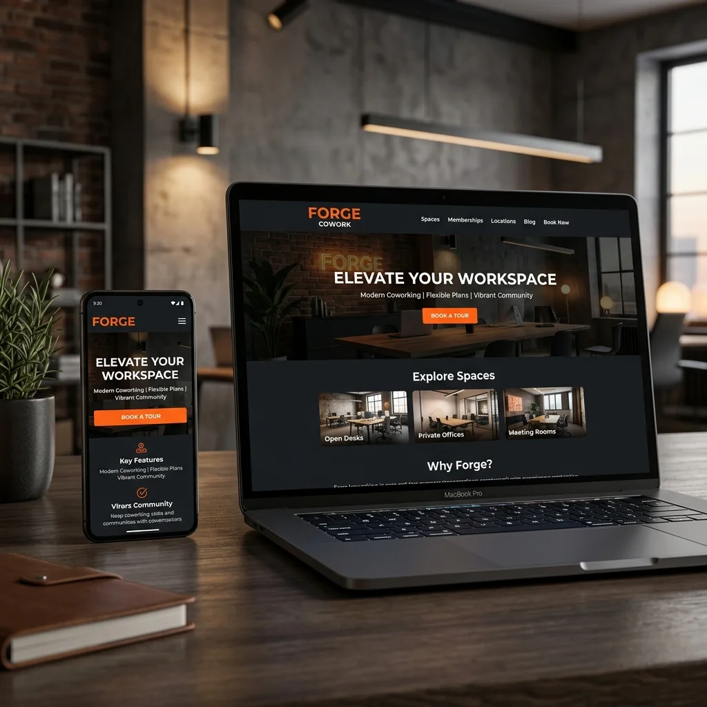 Site para coworkings