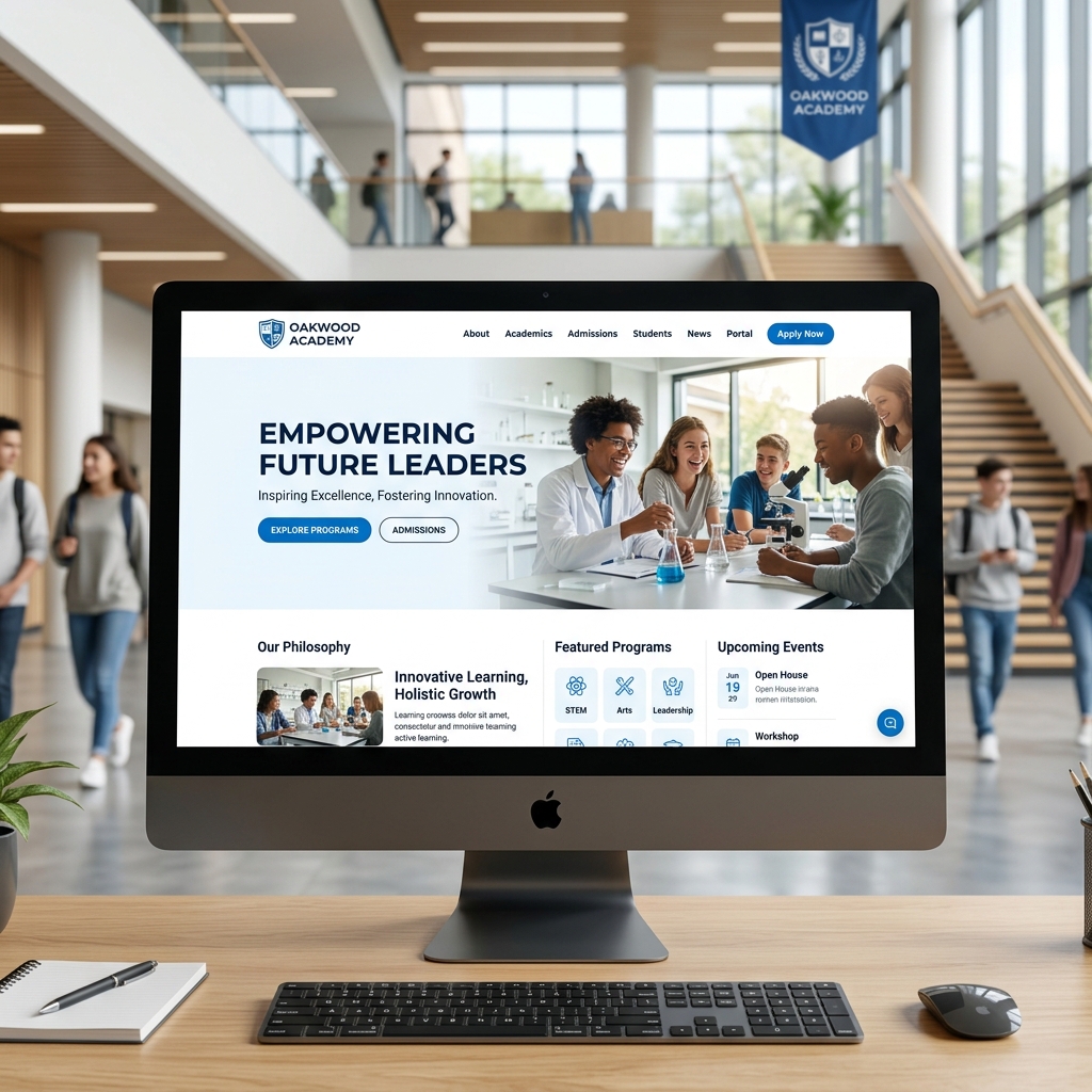 Site para escolas e cursos