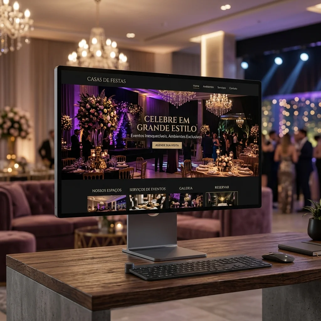 Site para casas de festas
