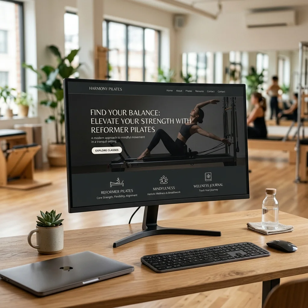 Site para estúdios de pilates